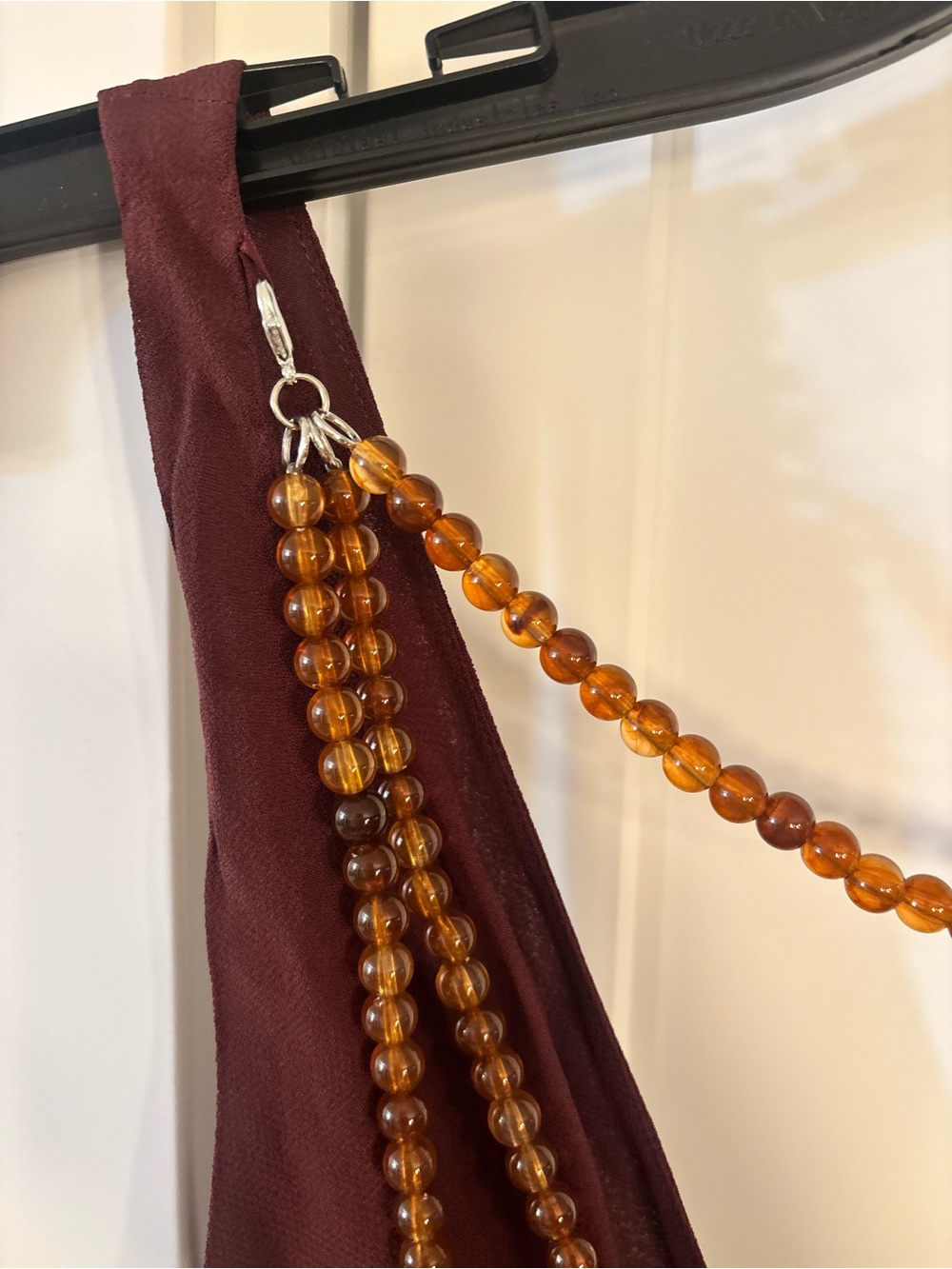 new Reformation Hugo Camille Row collection gown in Mahogany brown viscose - Picture 8 of 11